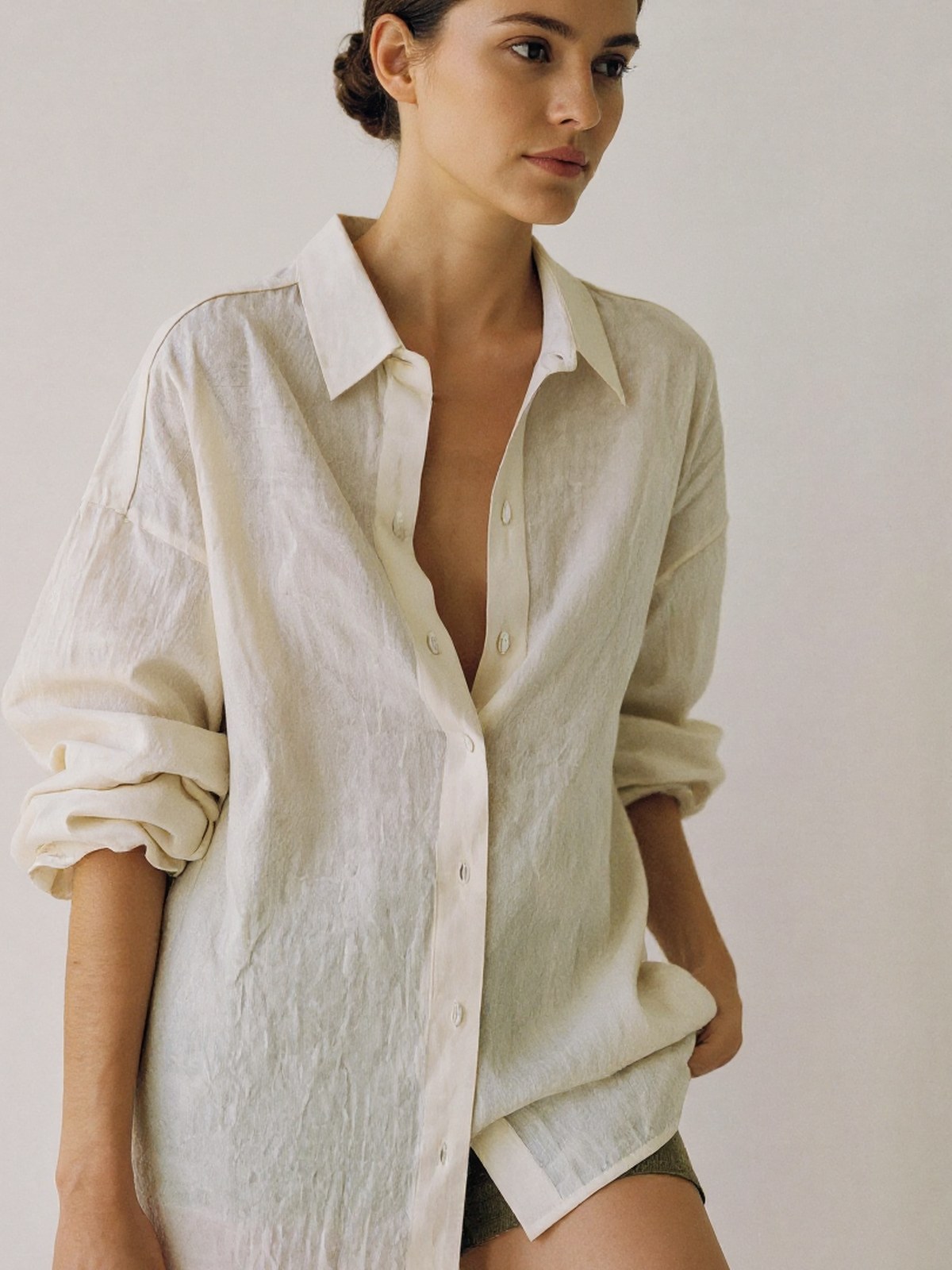 La Chemise de Lin — Blanc cassé